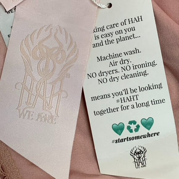 New We Are Women's Nude Long Sleeve Maxi Open Bag Front Slit Dress Size Small - Picture 16 of 16